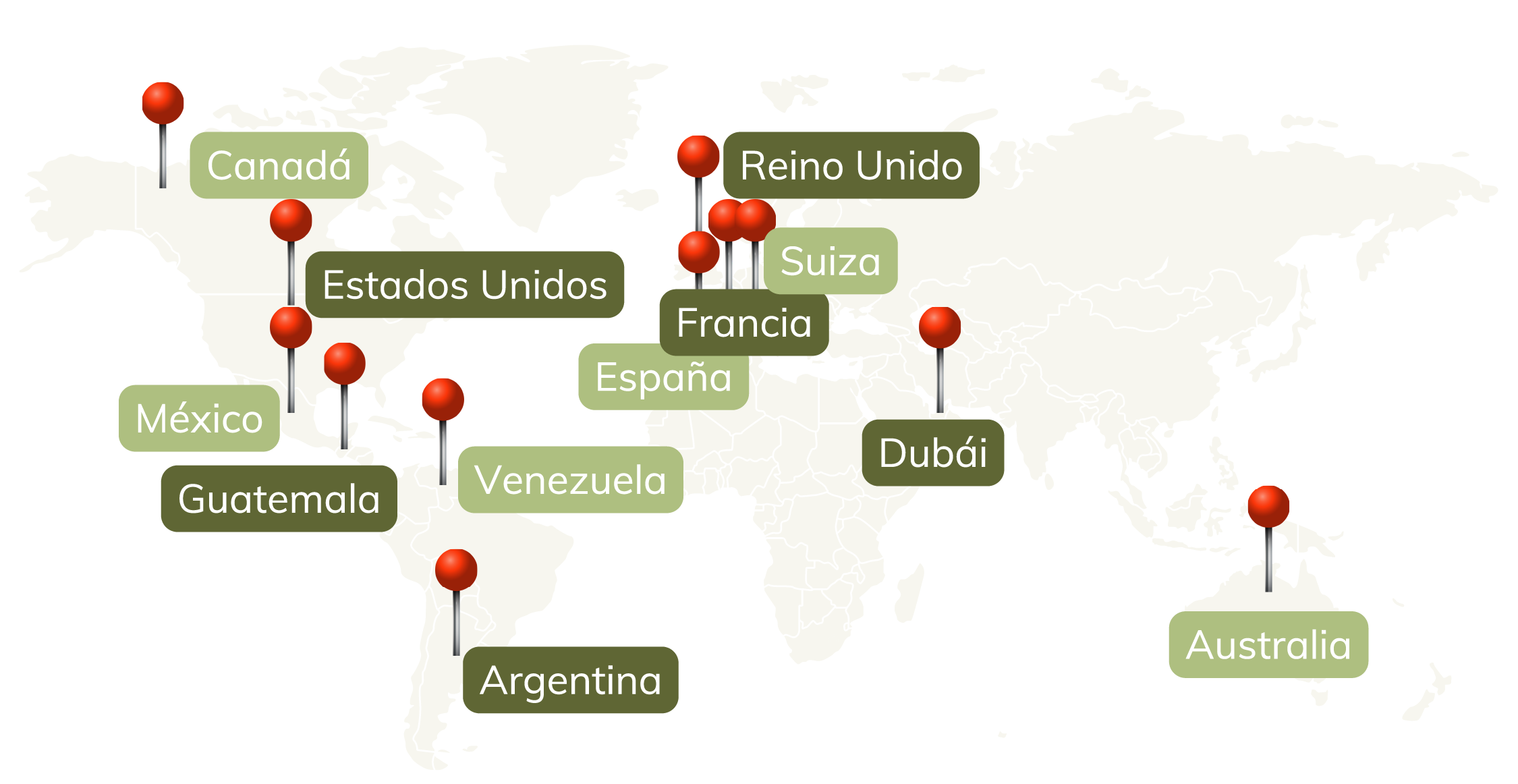 Mapa de presencia global de Marma